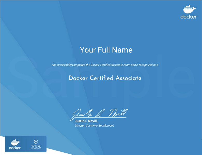 Docker Training Certificate Exam