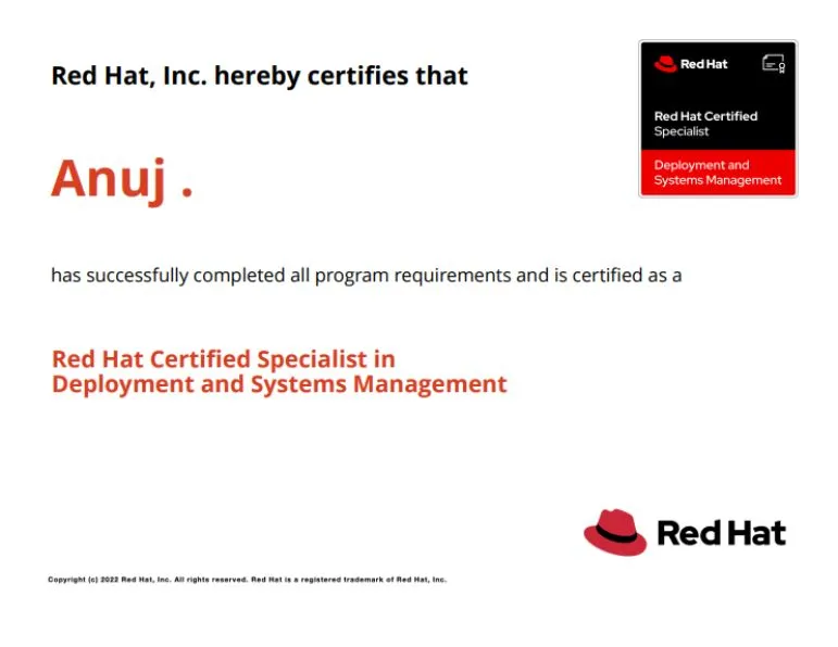 Anuj - Red Hat Satellite Training - EX403 Exam